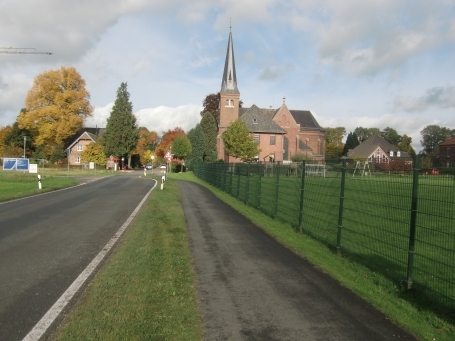 Uedem-Uedemerbruch : Dorf ( Straße ), Ortseingang